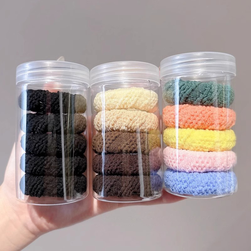 Toalla coreana anillo de cabello de mujer alta elástica correa de correa durable cabello de cabello de adultos de cola de caballo alta cabello de cabello de cabello