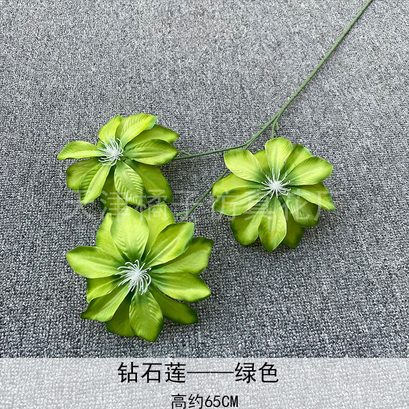 Flores de boda de alta calidad de flores de madera verde de bambú y lirio de pino masson de alta calidad