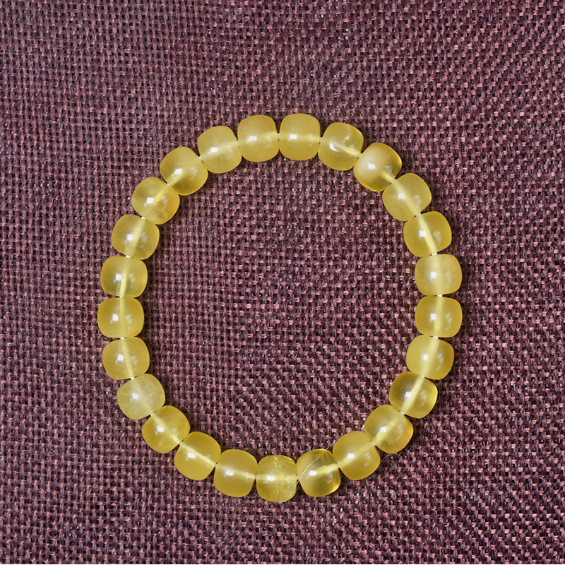 05/금 꿀 비즈 팔찌, 구슬 크기 약 8.5+mm/무게 약 9.65g