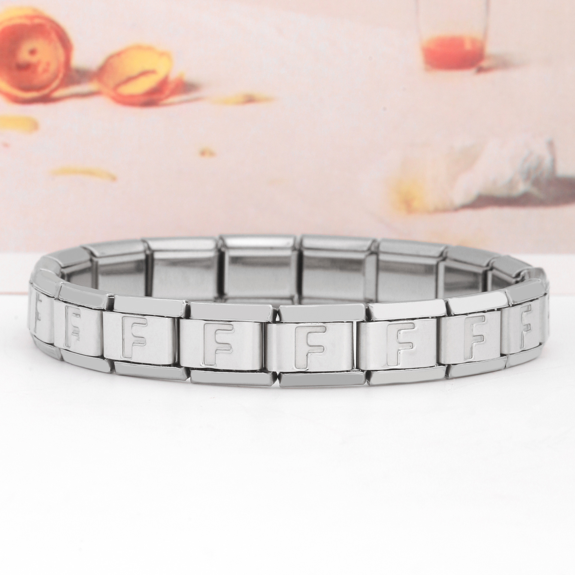 Acier Inoxydable Style IG Lettre Polissage Bracelets display picture 16