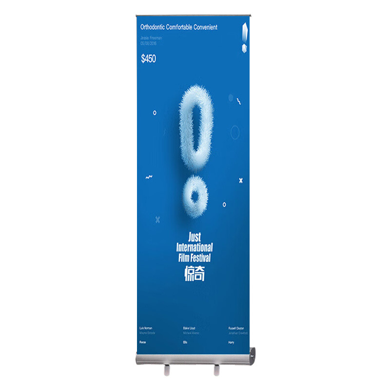 Expositor Publicitario Enrollable Vertical de Aleación de Aluminio para Exteriores, Venta al por Mayor de Fábrica, Expositor Enrollable Personalizado