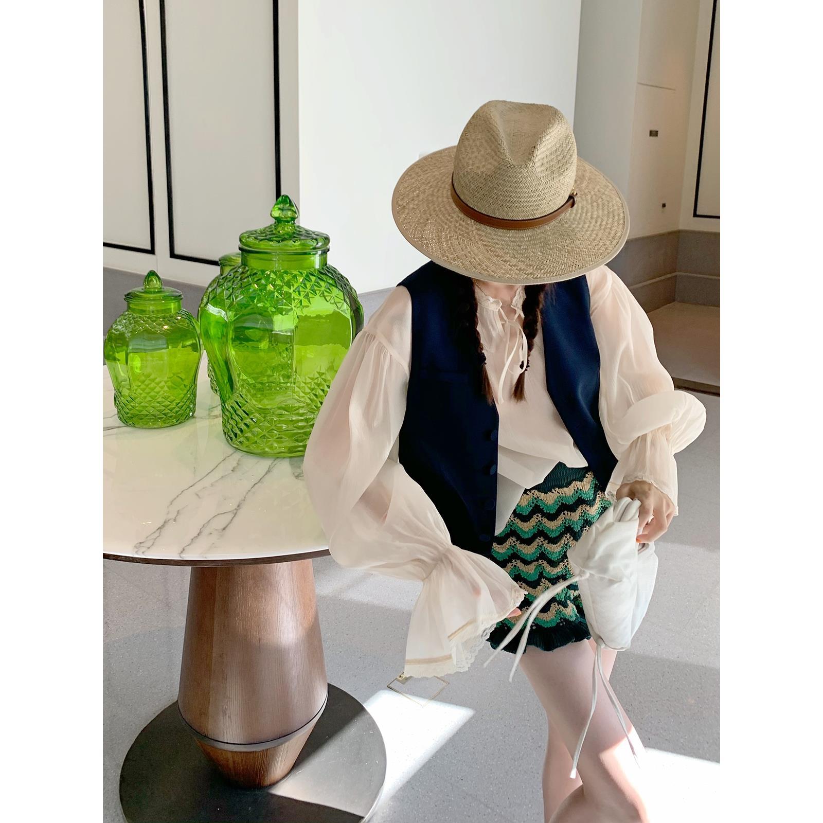 [Ready Stock] Vc Suit Vest Women's Jacket Korean Style Short Sleeveless Waistoutwear Vest Internet Celebrity Vest