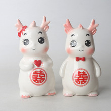 新婚礼物送新人订婚结婚送闺蜜新娘同事小龙人摆件高档实用伴手礼