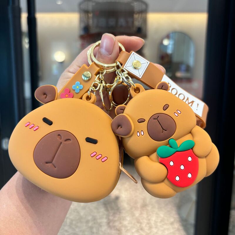 Cross-border Kapibala Keychain Kulomi Coin Purse Key Pendant Car Bag Accessories Small Gift Wholesale