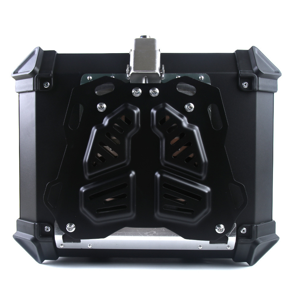 Stainless steel bottom plate waterproof quick release motorcycle trunk aluminum alloy tail box 28L/36L/45L/55L/65L