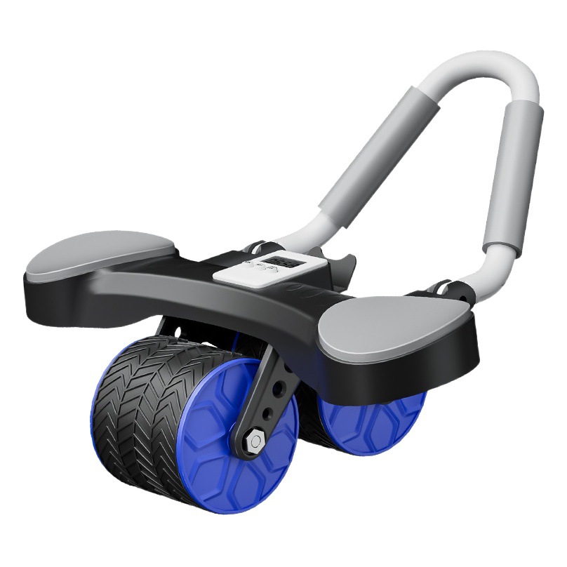 Soporte de codo de doble propósito rueda abdominal rebote automático vientre adelgazante vientre entrenamiento músculo abdominal para hombres y mujeres en el hogar Equipo de fitness con rodillo