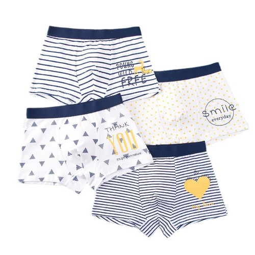 Children's Underwear Special for Kids - Medium Kids 2-12 Years Old Milk Silk Straight Leg Student Straight Leg Boys' Underwear