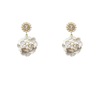 Silver needle, mountain tea, advanced earrings from pearl, silver 925 sample, high-quality style