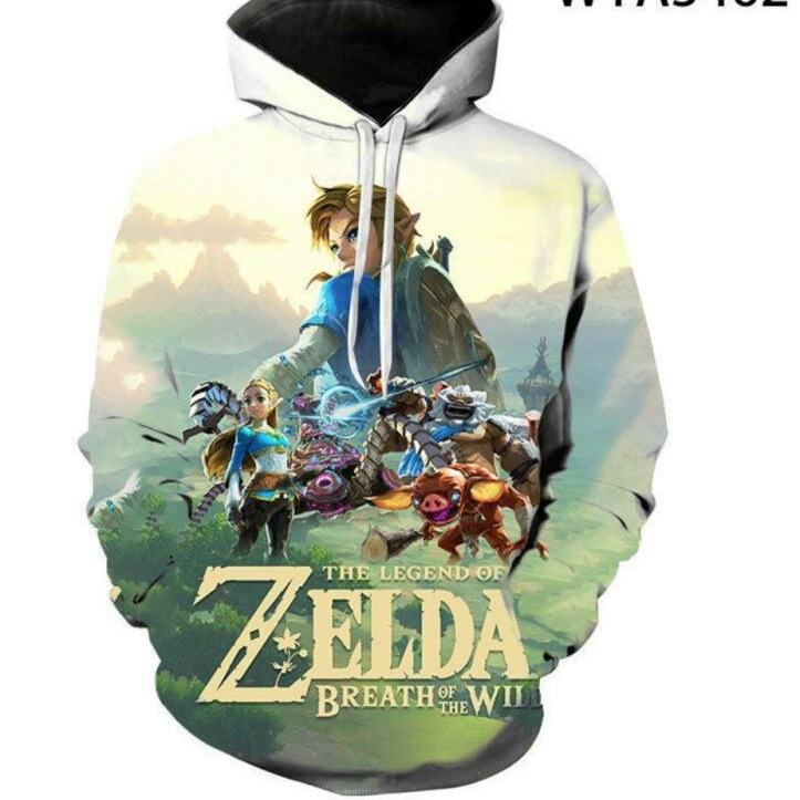 The Legend of Zelda Zelda New Autumn and Winter Sweatshirt Kids Adult 3D Digital Print Pullover Hoodie