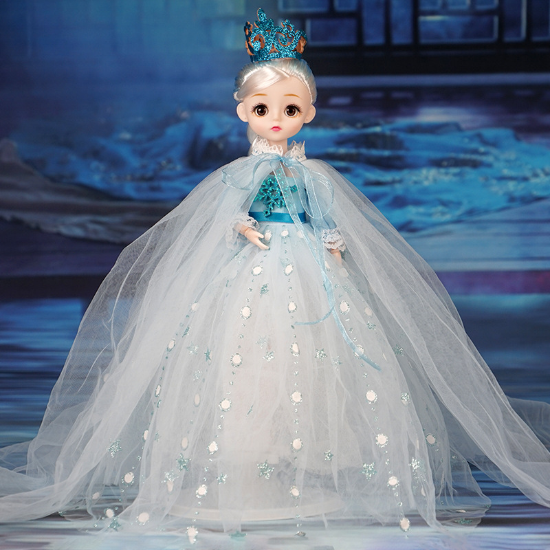 Música muñeca de la boda juguete de las niñas nieve blanca Regalo de Cumpleaños de los niños institución de formación regalo al por mayor