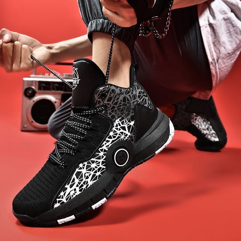 No. 24 Commemorative Basketball Shoes Men's Youth Training Shoes Practical Shoes New Breathable Mesh Non-Slip Sports Shoes