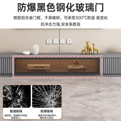 zsr solid wood TV cabinet floor-standing Italian light luxury modern minimalist home storage floor cabinet coffee table TV cabinet