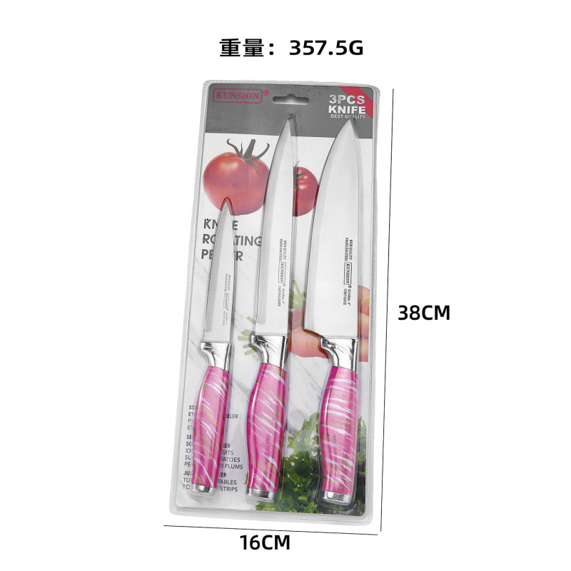 Cuchillo de acero inoxidable 5 piezas cuchillo de cocinero afilado casero cuchillo de frutas cuchillo de regalo