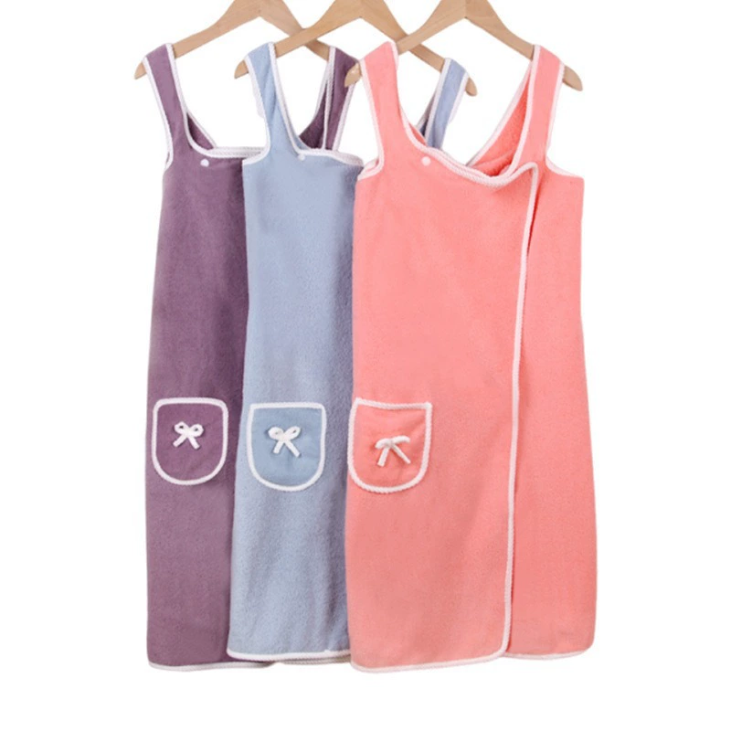 Coral velvet skirt for home use, soft bath towel, vest, bathrobe, increased thickness, lifting effect, water absorbent