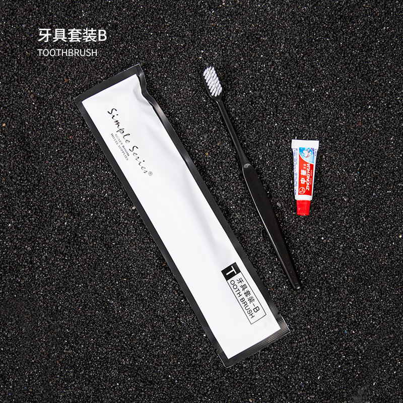 酒店一次性牙刷宾馆牙刷一次性牙具民宿一次性秸秆牙刷带牙青供应|undefined