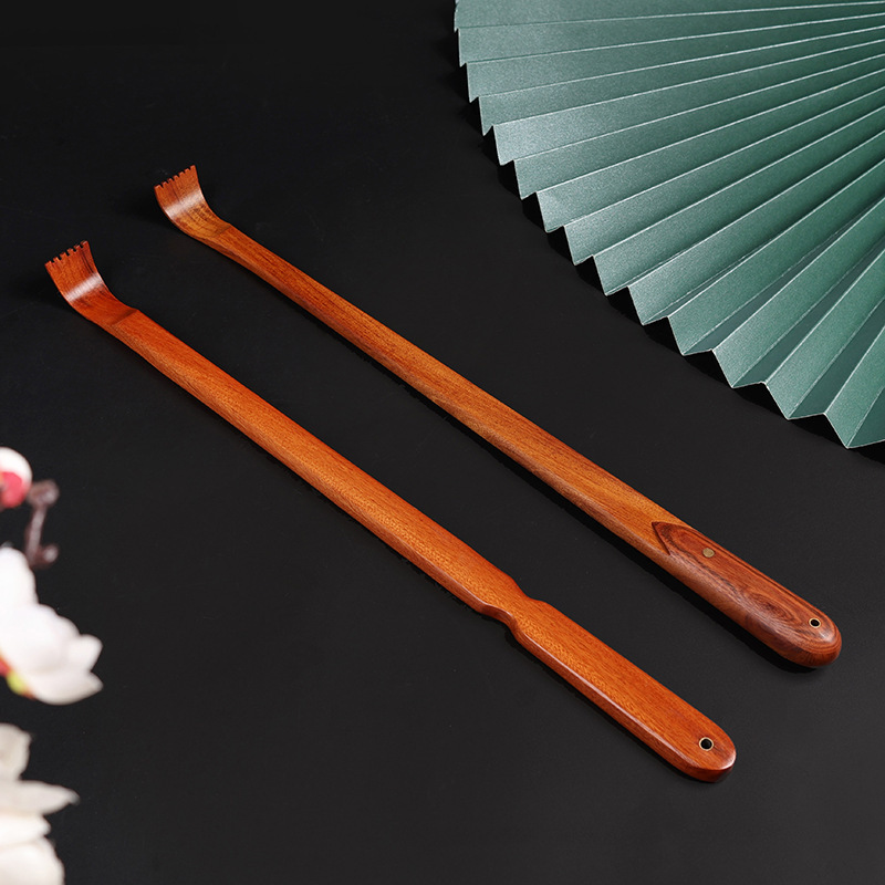 Handle Huanghua pear tickle red treasure old man music solid wood tickle rake scratch back scratch itch don't ask for help