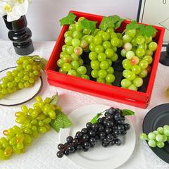 模擬フルーツモデル、ブドウ、レーズン、果物と野菜の装飾品、ホームショップのウィンドウ、農家、装飾撮影小道具