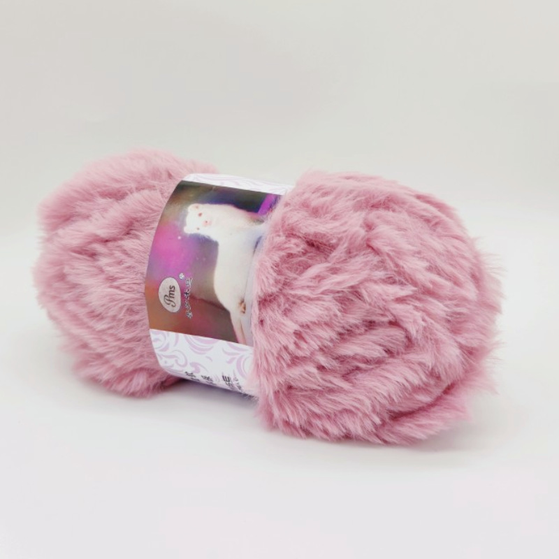 Imitación de visón terciopelo grueso lana tejida a mano DIY Imitación Piel terciopelo visón terciopelo sombrero bufanda manta hilo al por mayor