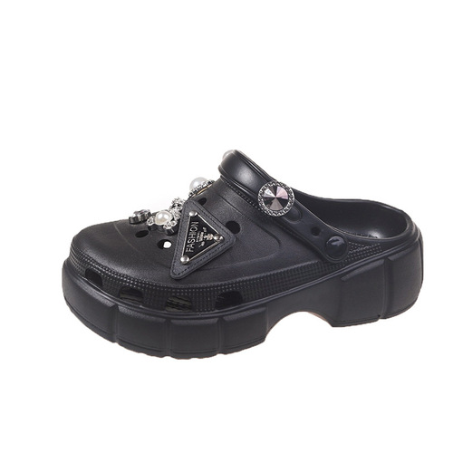 Children's Croc Shoes Female Older Baby 2024 Summer New Style Four to Ten Years Old Little Middle School Student Slippers Male