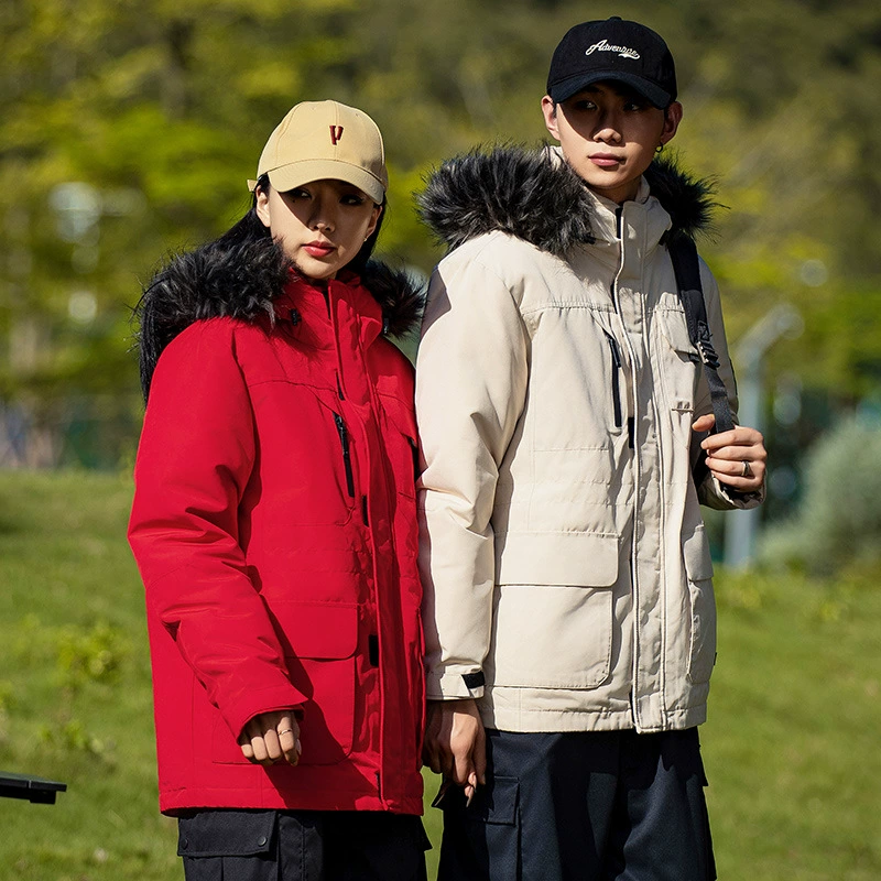 Одежда пуховик-штурмовик мужской 2024 новый зимний пиджак с капюшоном утолщенный теплый средний и длинный зимний костюм