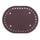 Luggage accessories diy Hyun-a handmade woven bag accessories pu cross pattern bag bottom 14.5*11cm oval bottom plate