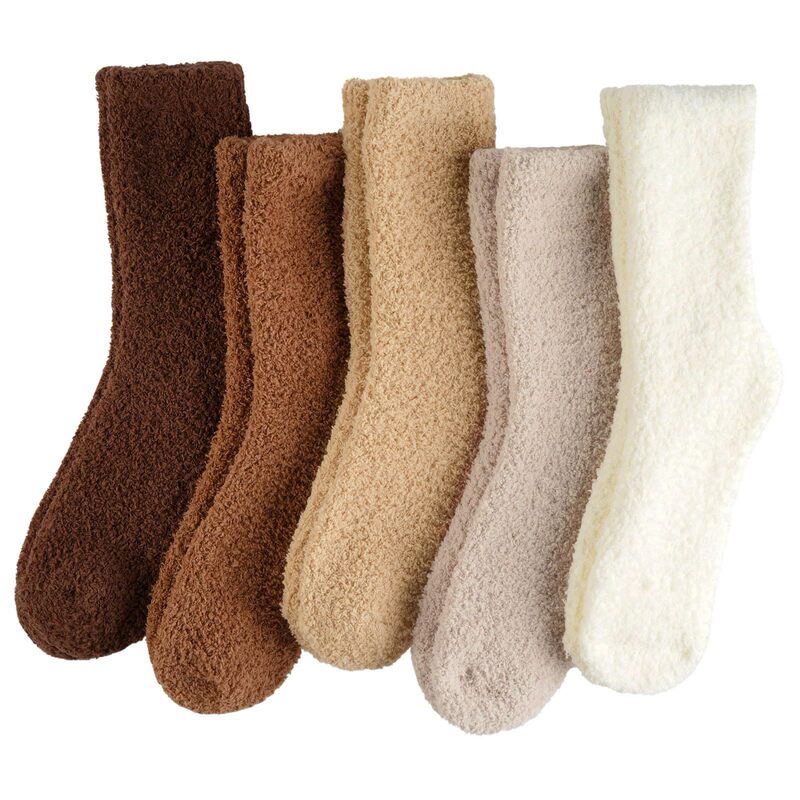 Women's Plush Socks, Fluffy and Comfortable, Soft Slipper Socks Suitable for Autumn and Winter, Christmas, Warm Thick Sleep Socks for Men and Women