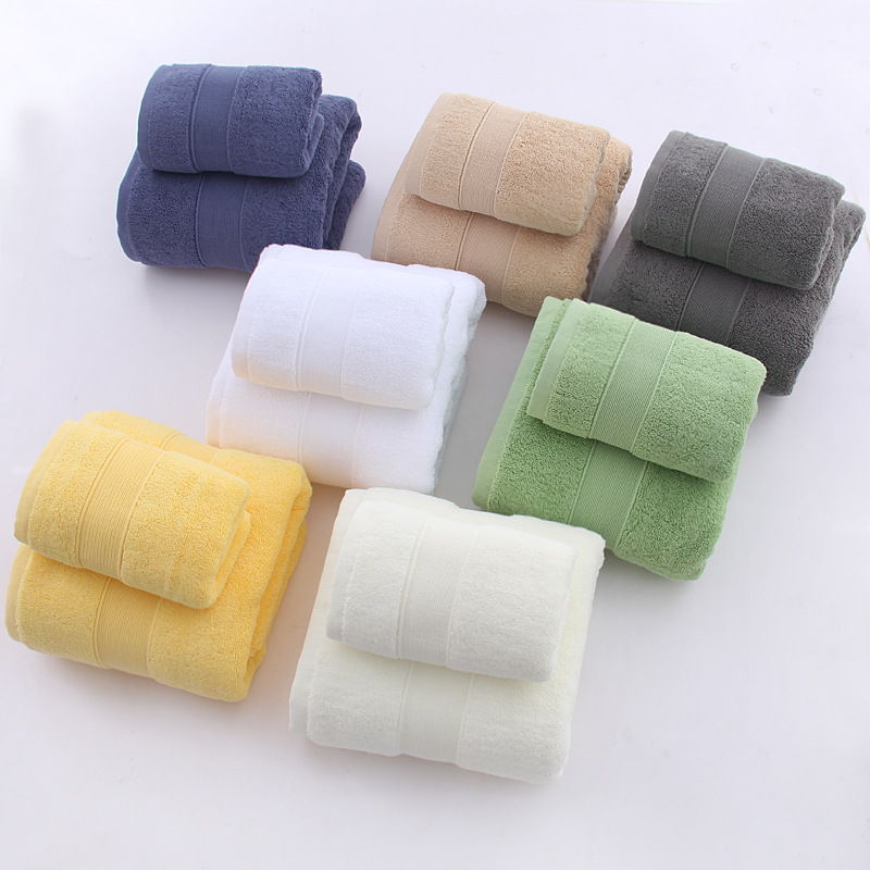 Pure Cotton Bath Towel, Thick Plain Color, Hotel and Large Guesthouse Embroidery Logo, High-End All-Cotton Wholesale, Soft Pure Cotton Bath Towel, Thick Plain Color, Hotel and Large Guesthouse Embroidery Logo, High-End All-Cotton Wholesale, Soft