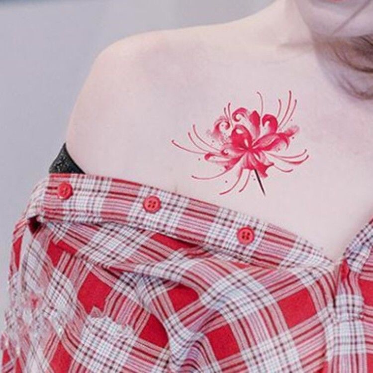New Style Biana Flower Tattoo Stickers, Waterproof, Long-Lasting, Realistic Scar-Covering, Sexy Mangzhushahua Arm and Collarbone Tattoo Stickers New Style Biana Flower Tattoo Stickers, Waterproof, Long-Lasting, Realistic Scar-Covering, Sexy Mangzhushahua Arm and Collarbone Tattoo Stickers