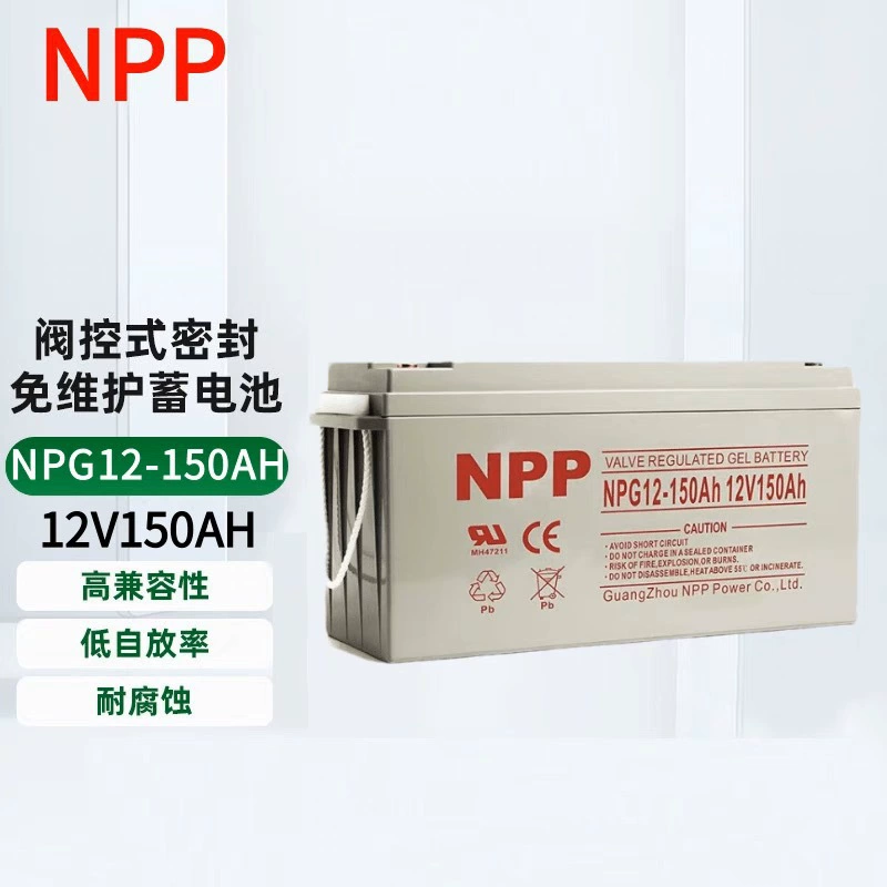 Перезаряжаемая gel-батарея VRLA (NPP) NPG12‑65Ah 12В 65Ач — серия 12В 7–200 Ач, не требующая обслуживания