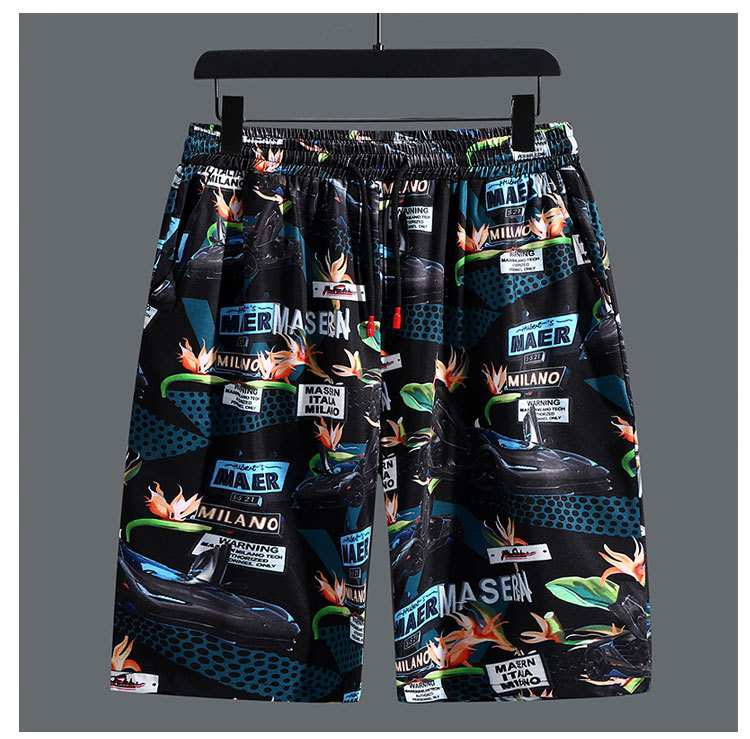 2026 Extra Large Men's Summer Elastic Loose Casual Shorts, Plus Size Quick-dry Sports Shorts_viptrois.com
