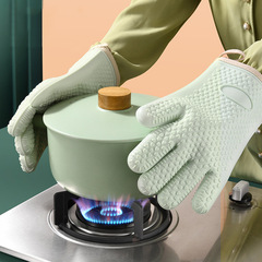 Kitchen silicone heat-resistant gloves, anti-slip, heat-resistant, baking, microwave, oven, silicone gloves