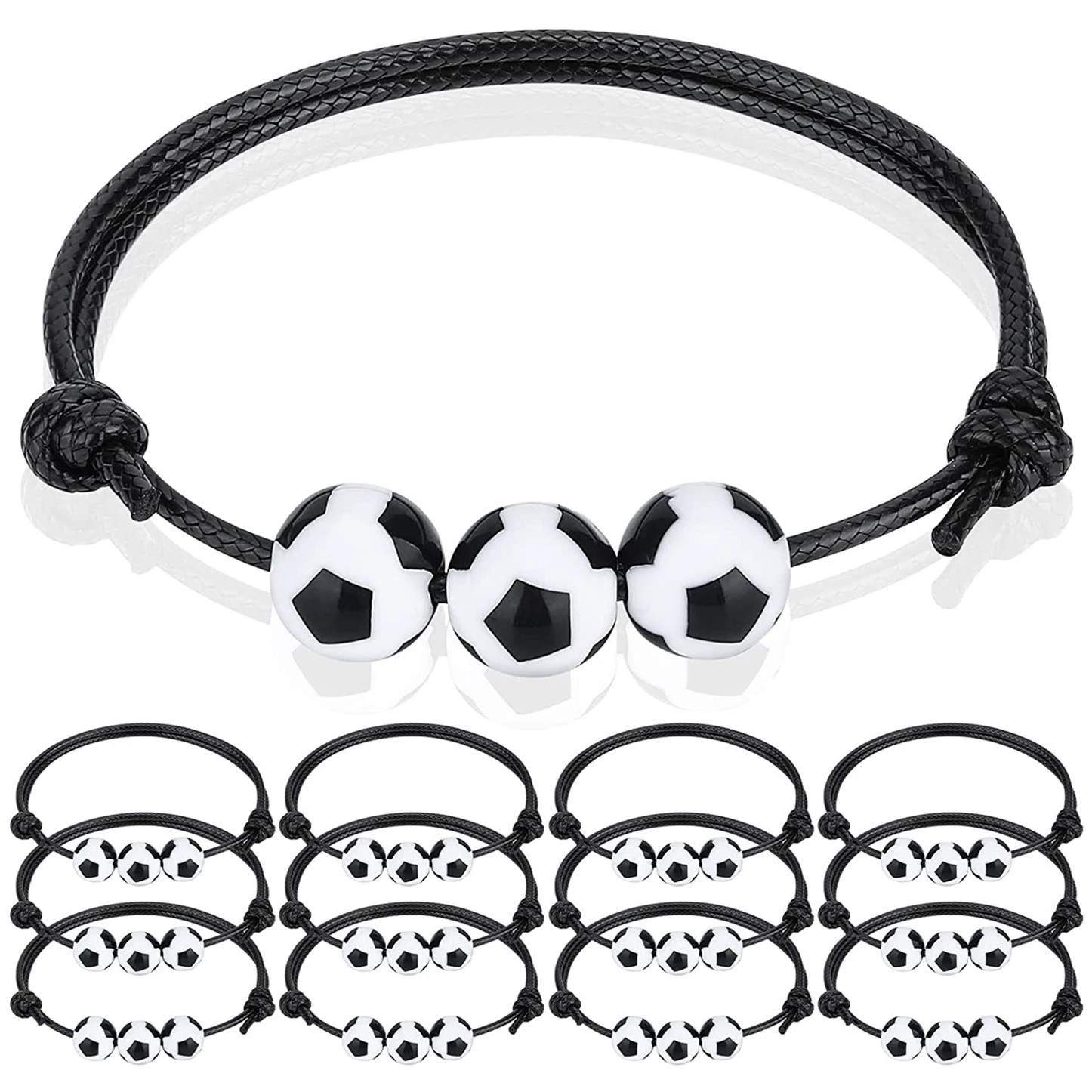 Ювелирный тканый браслет баскетбол футбол футбол софтбол