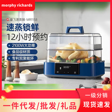 锅蒸烤箱mr1158一体定时电蒸锅家用蒸炖双层预约大容量多功能蒸汽