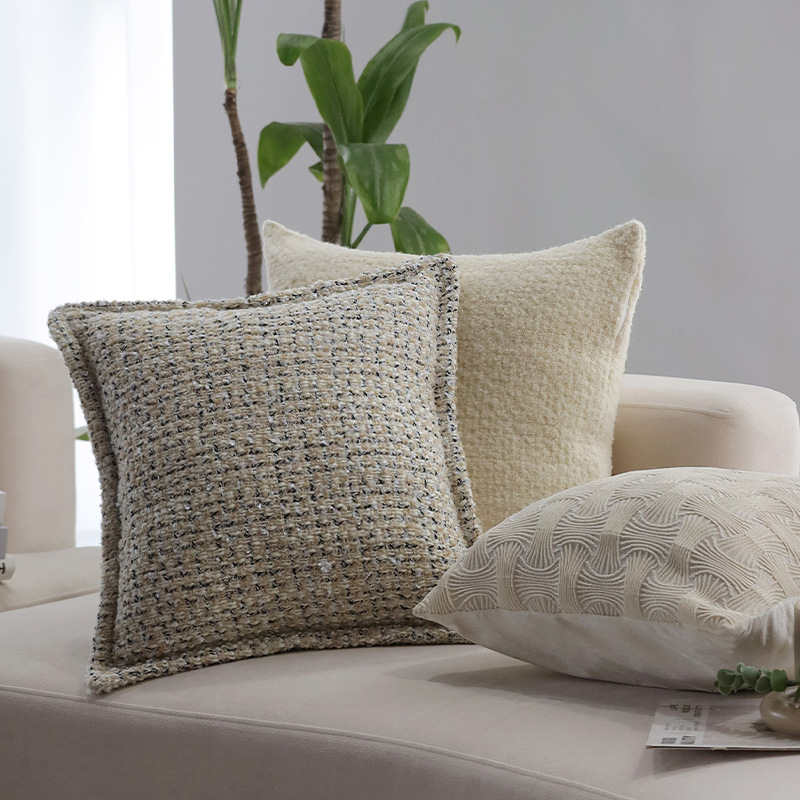 Luz de lujo de alto nivel sofá almohada de soporte suave almohada modelo de hotel almohada de ventana flotante almohada de cabello