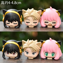 ブラインドボックス フィギュア スパイままごと アニア・ロイド・ヨル 猫耳 デコレーション デスクトップオーナメント