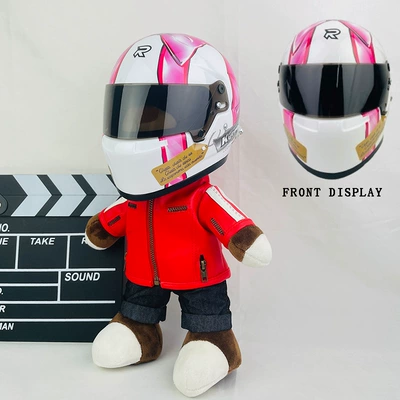 Motosiklet dəbilqələri Pendant Motorcycle Travel Partner 28cm - 28cm-red-leather-f1-pink-butterfly-new-helmet-type-anti-collision-layer