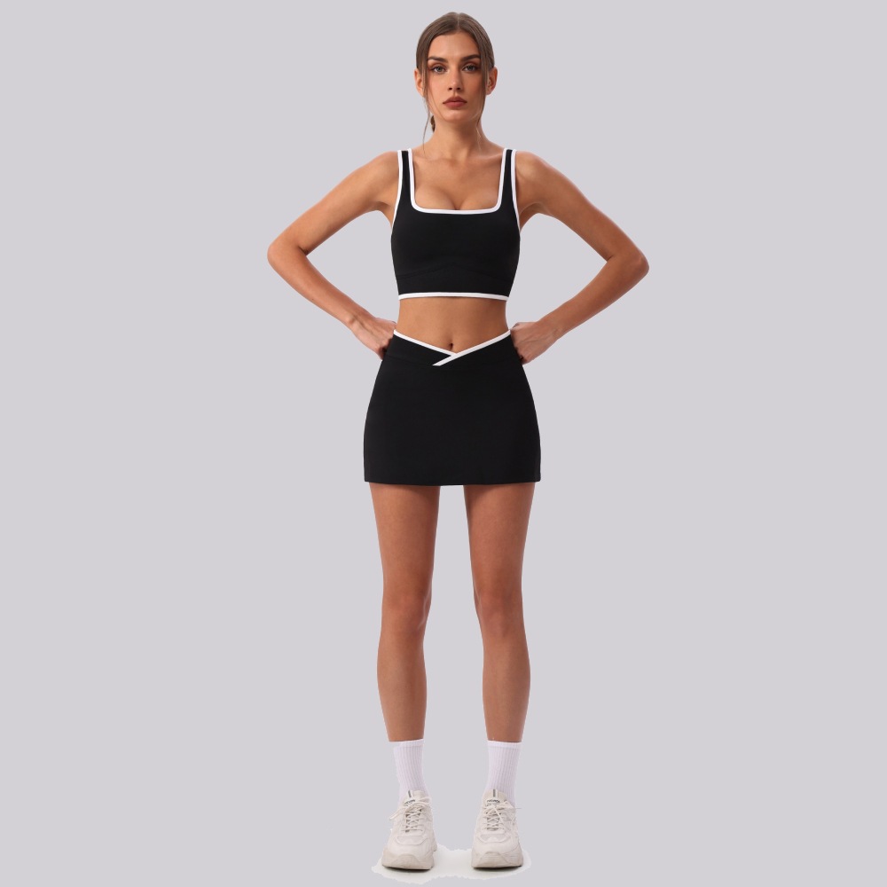 Cross-border con cojín de pecho chaleco elástico chaleco de ejercicios ropa interior deportiva ropa de abrigo corta ropa de vestir mujer