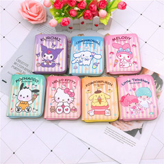 New zipper wallet Japanese girly children's creative coin purse cartoon Kuromi PC dog white coin purse