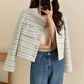 女式毛呢外套;女式针织衫;其他短外套