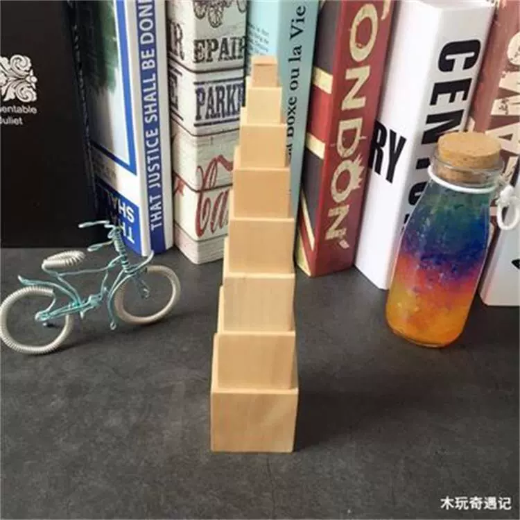 Wooden cube, square constructor, teaching aids, volume geometry, custom-made