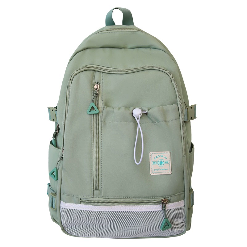 Universal Nylon Capacious Backpack in Multiple Colors, Korean Style, Durable and Stylish
