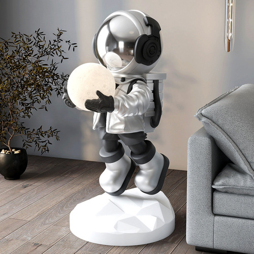 Speaker Night Light, Astronaut Living Room Floor Bedside Home Decor TV Stand Gift