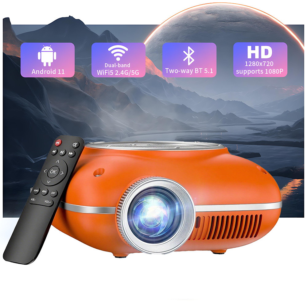 Cross-Border Mini Portable Home Projector Small Home High-Definition Projector Home Theater Wall Projection Mobile Phone Screen Projection