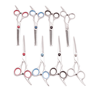 Manufacturer's Hairdressing Scissors, Flat Scissors, Tooth Scissors, Thinning Scissors, Bangs Scissors, High-Quality Steel Welding Stainless Steel Integrated Scissors, Overall Scissors