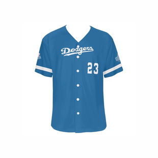 2024 Cross-Border American Baseball Jersey Men's Button Cardigan Running Sports Training Breathable Printed Short-Sleeved Shirt