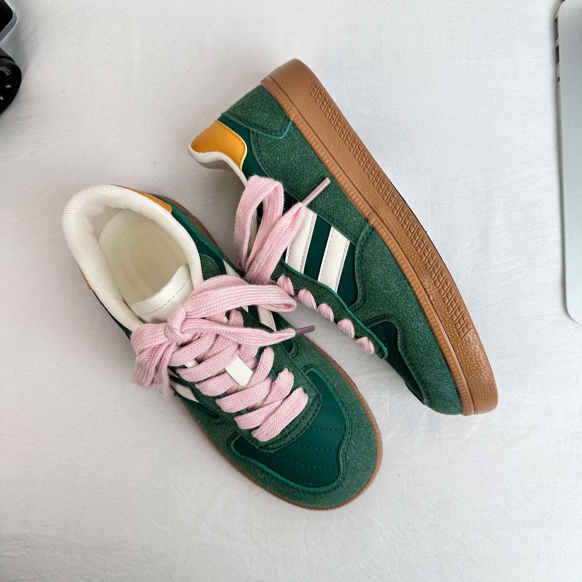 Yuanbo Hong Kong viento tendencia moral zapatos de entrenamiento femenino zapatos de lona de todo fósforo de nicho de corte bajo para estudiantes