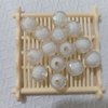 Acrylic perforated bead -cut Globe beads DIY beads beads wholesale