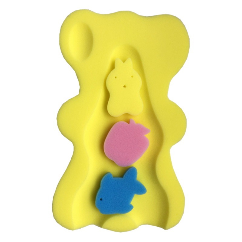 Bebé bañera red bebé baño estante recién nacido bolsa de red bañera cama de baño antideslizante alfombra de esponja al por mayor