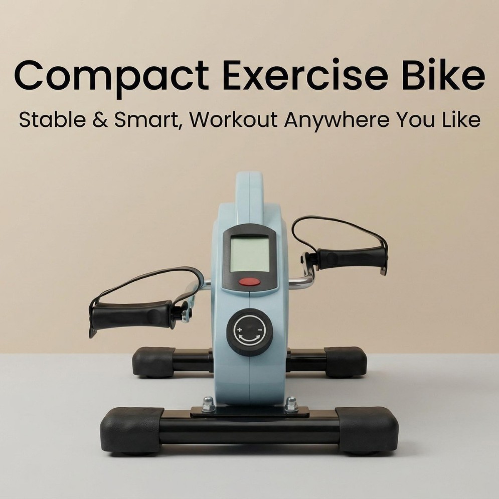 Household Mini Stepper Elliptical Machine Stepper Exercise Bike Leg Training Rehabilitation Device Indoor Exercise Bike