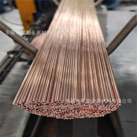 T2小红铜棒耐腐蚀紫铜条 铜线材调直批发 高纯铜棒电极细铜铜焊条